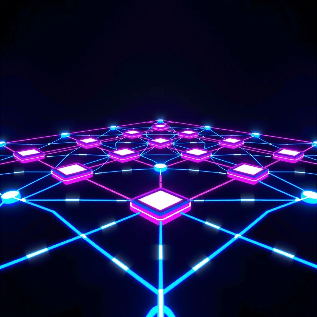 Abstract game grid visualization