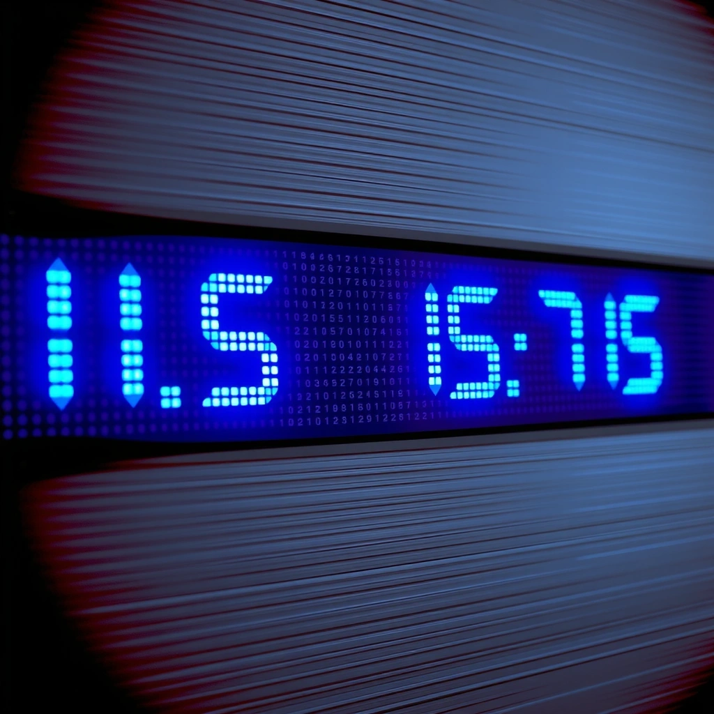 Digital ticker tape interface